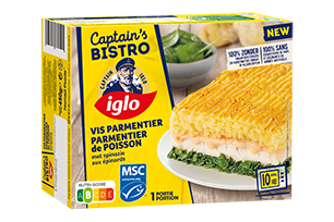 Kabeljauwfilet met witte wijnsaus & groentjes