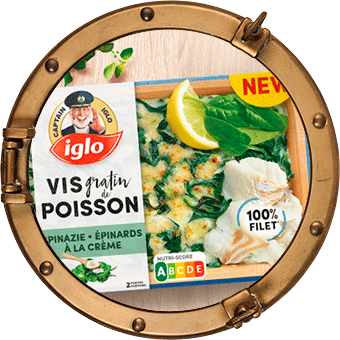 Visgratins met bereide groenten