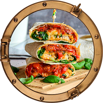 Wrap met Kombino Tomaat &amp; Mozzarella