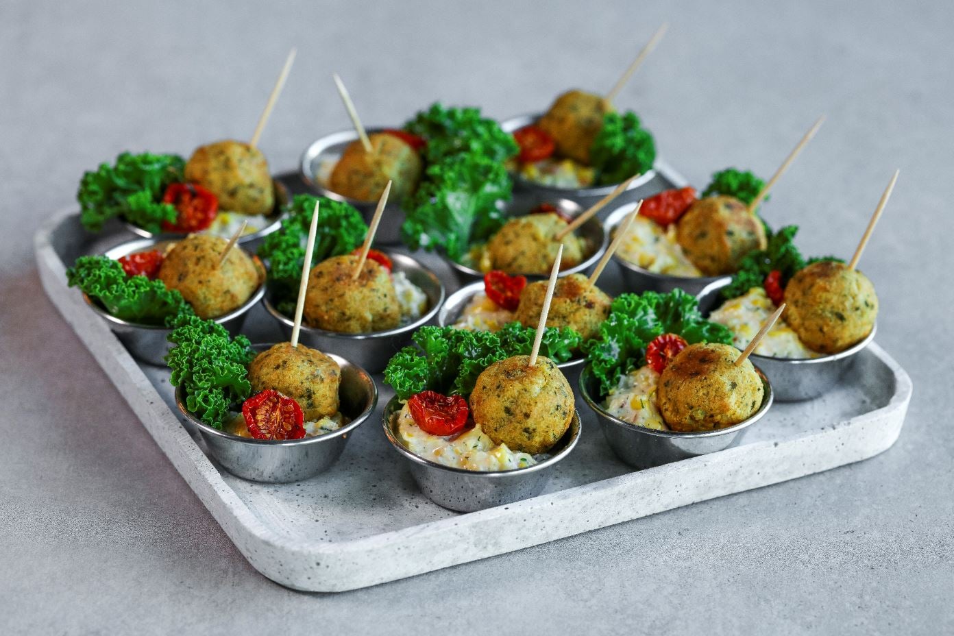 falafel met maïsdip