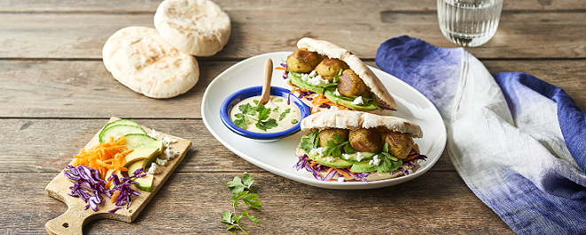 falafel pita recept