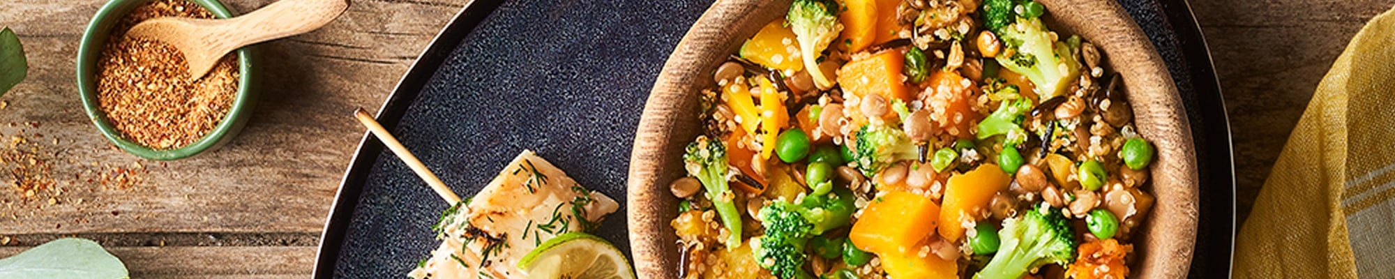 kabeljauw brochette met limoen