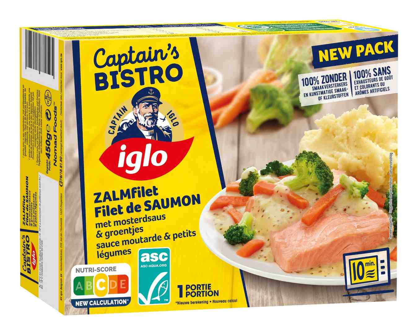 Filet de Saumon sauce moutarde & petits légumes