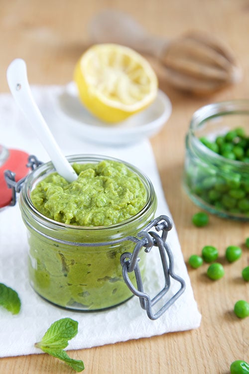 Doperwtenspread met munt