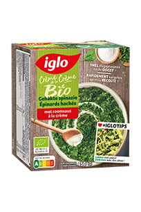 Bio Gehakte spinazie 