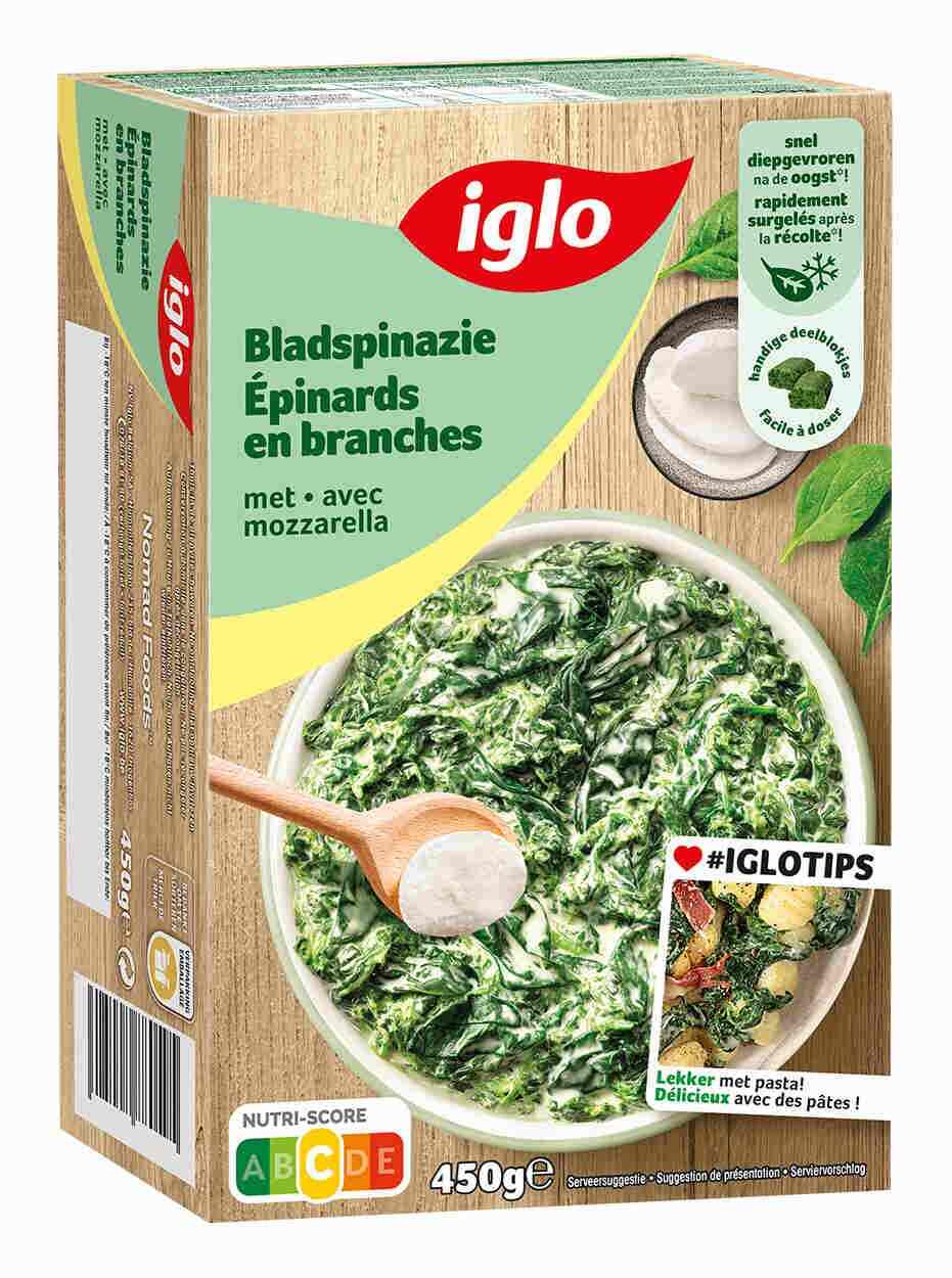 Bladspinazie met Mozarella