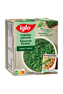 Fijngehakte natuur spinazie