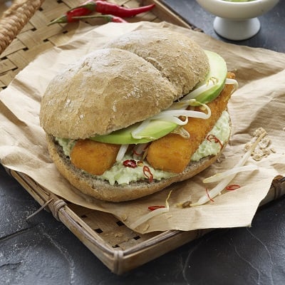 Broodje iglo Fish Sticks Wasabi