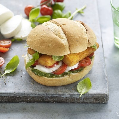 Broodje iglo Fish Sticks - Italiaanse bol