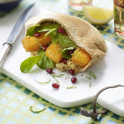 Broodje iglo Fish Sticks - Marokkaanse pita