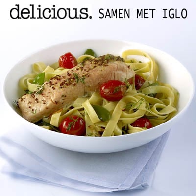 Tagliatelle met Atlantische zalm en dille