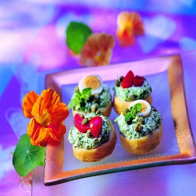 Artisjokbodem met spinazievulling