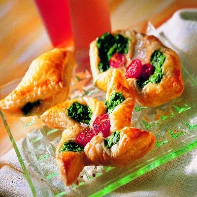 Spinazie omhuld met bladerdeeg