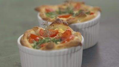 Lekkere spinazie quiche