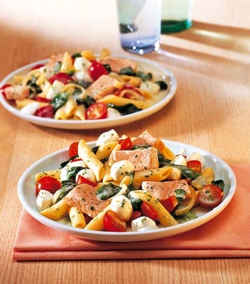 Italiaanse zalm pasta 