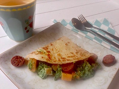 Lady Lemonade - Hartige pannenkoek met spinazie