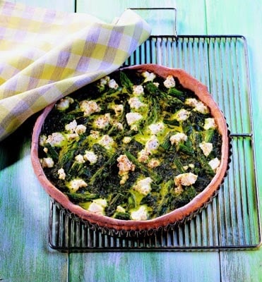Spinazie en ricotta quiche